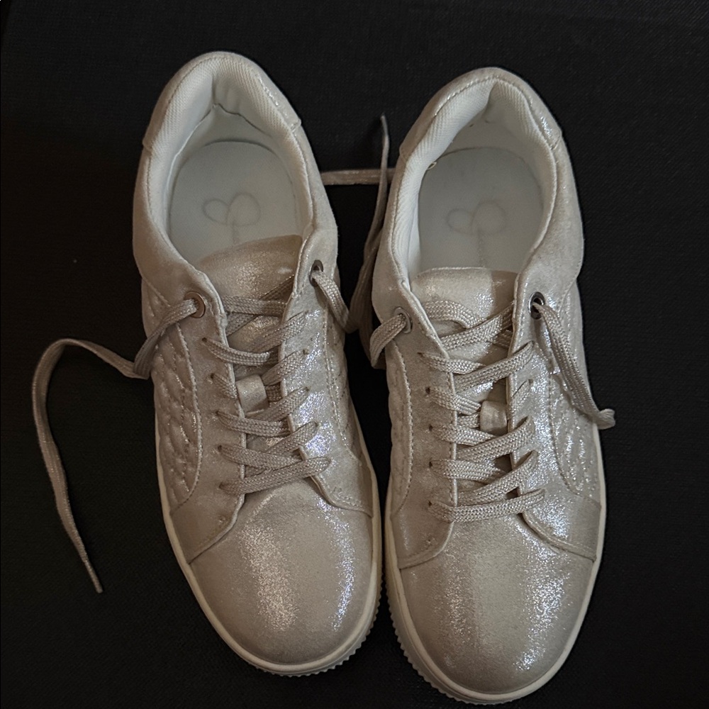 Jessica Simpson Shimmering Silver Sneakers